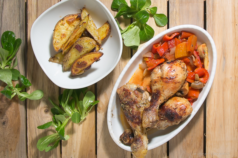 Chicken Drumsticks and Vegetables