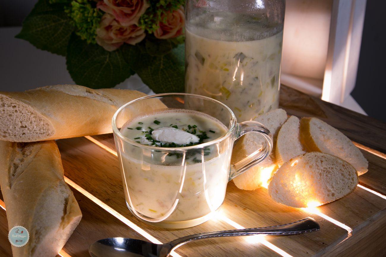 Käse-Lauch-Suppe mit Hackfleisch