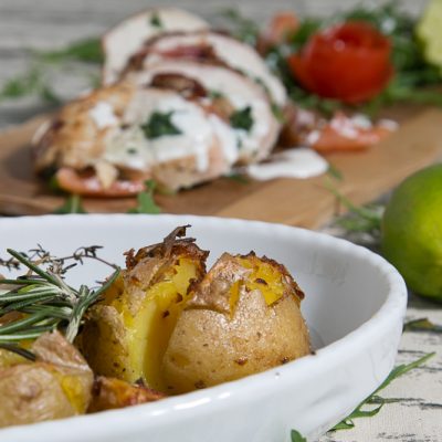 Kochen- Ganz einfach! Smashed potatoes